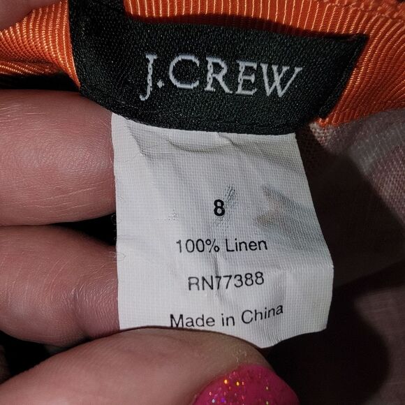 J. Crew Nwot Floral Tiered Linen Skirt size 8 - Picture 7 of 7